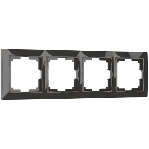 Рамка на 4 поста Werkel Snabb basic серо-коричневый W0042007 4690389161445
