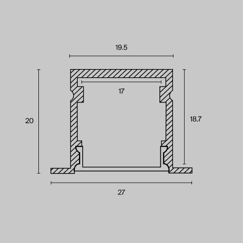 Комплектующие к светодиодной ленте Led Strip ALM-2720-S-2M