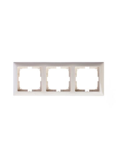 Рамка 3-постовая ABB Basic55 слоновая кость 2CKA001725A1486 Рамка 3-постовая ABB Basic55 слоновая кость 2CKA001725A1486