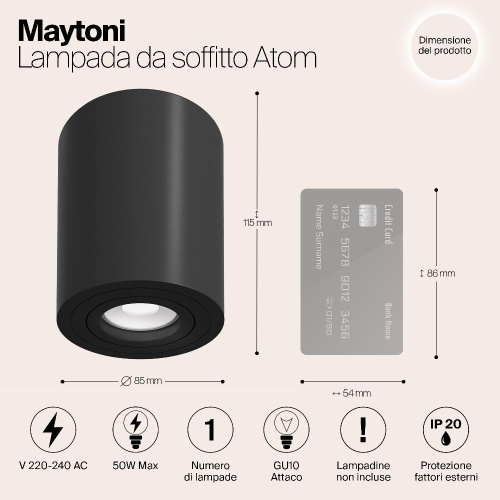 Потолочный светильник Maytoni Alfa C016CL-01B Потолочный светильник Maytoni Alfa C016CL-01B