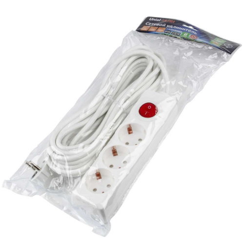 Удлинитель Uniel Ultra 3гн х 7м с/з S-GCU3-7B White UL-00010019 Удлинитель Uniel Ultra 3гн х 7м с/з S-GCU3-7B White UL-00010019