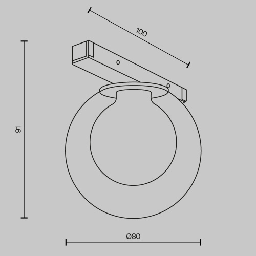 Трековый светильник Technical TR181-1-4WTW-B Трековый светильник Technical TR181-1-4WTW-B