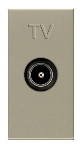 Розетка TV ABB Zenit шампань 2CLA215070N1901 Розетка TV ABB Zenit шампань 2CLA215070N1901