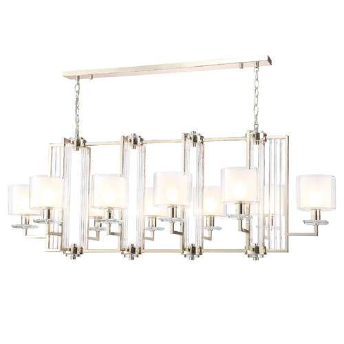 Подвесная люстра Crystal Lux Nicolas SP10 L1300 Gold/White Подвесная люстра Crystal Lux Nicolas SP10 L1300 Gold/White