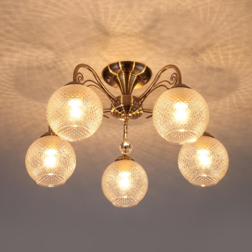 Потолочная люстра Eurosvet 30139/5 античная бронза