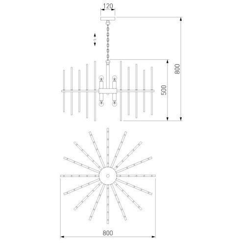 Подвесная люстра Bogates Allure 356/8 Smart Подвесная люстра Bogates Allure 356/8 Smart
