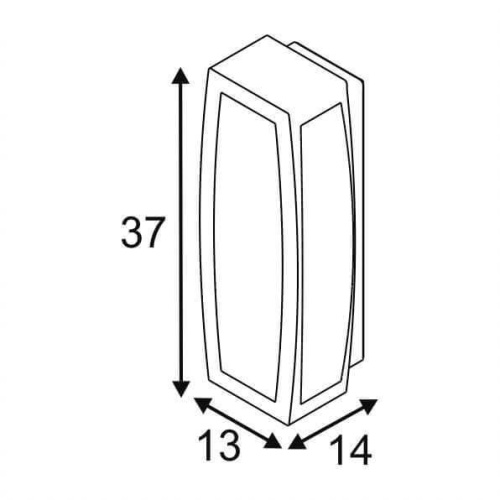 Уличный настенный светильник SLV Meridian Box 230084