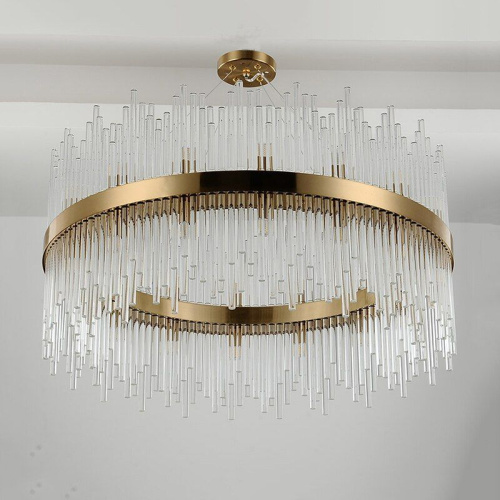Люстра KR1209P-12 brass