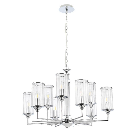 Подвесная люстра Crystal Lux Gloria SP9 Chrome Подвесная люстра Crystal Lux Gloria SP9 Chrome