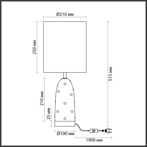 Настольная лампа Odeon Light Exclusive Modern Pollen 5423/1T Настольная лампа Odeon Light Exclusive Modern Pollen 5423/1T