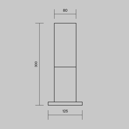Ландшафтный светильник Maytoni Outdoor O418FL-01B