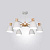 Потолочная Люстра Folke 6 White By Imperiumloft