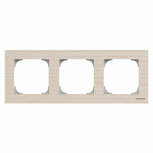 Рамка 3-постовая ABB Sky белый ясень 2CLA857300A2001