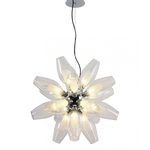 Подвесная люстра Lumina Deco Feretta LDP 1139-18 WT+CL Подвесная люстра Lumina Deco Feretta LDP 1139-18 WT+CL