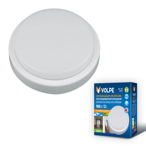 Потолочный светодиодный светильник Volpe ULW-Q211 12W/DW Sensor IP65 White UL-00002737 Потолочный светодиодный светильник Volpe ULW-Q211 12W/DW Sensor IP65 White UL-00002737