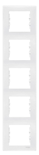 Рамка 5-постовая вертикальная Schneider Electric Sedna SDN5801521