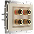 Акустическая розетка Werkel х4 слоновая кость WL03-AUDIOx4 ivory 4690389059247