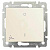 Выключатель одноклавишный двухполюсный Legrand Valena 10A 250V IP44 слоновая кость 774192