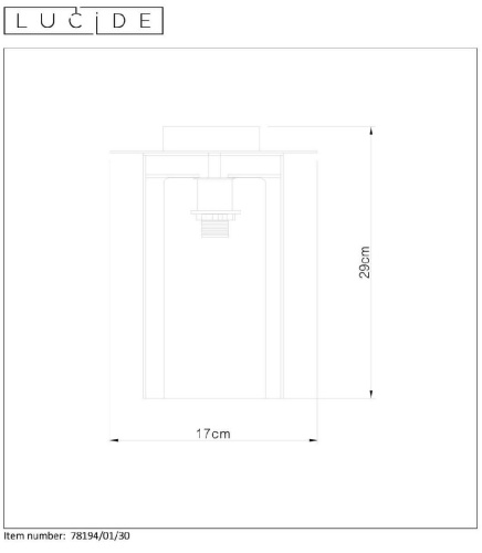 Потолочный светильник Lucide Dounia 78194/01/30