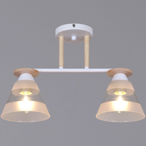 Потолочная люстра Reluce 01630-0.3-02 WH+WOOD