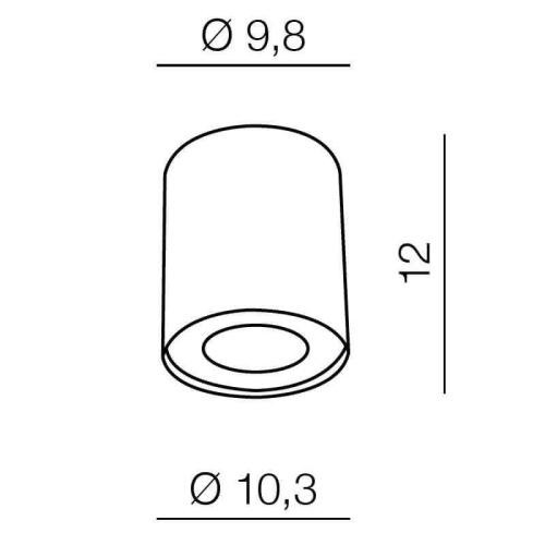 Накладной светильник Azzardo Neos 1 AZ0708 Накладной светильник Azzardo Neos 1 AZ0708