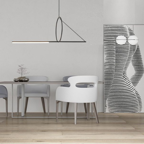 Подвесной Светильник Suspension Cercle Et Trait – Graphite Satine L170 By Imperiumloft