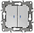 Выключатель двухклавишный с подсветкой ЭРА 12 10AX 250V 12-1105-01 Б0014657