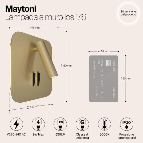 Светодиодный спот Maytoni Ios 176 C175-WL-01-6W-MG Светодиодный спот Maytoni Ios 176 C175-WL-01-6W-MG