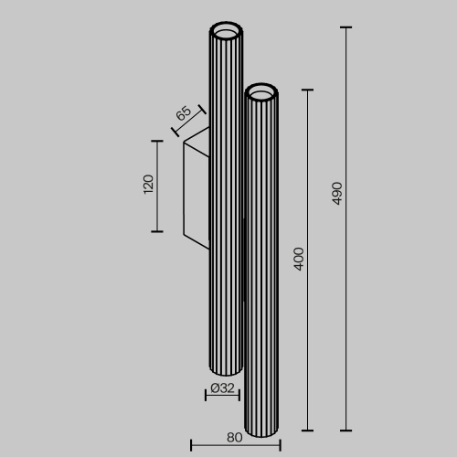 Настенный светильник (бра) Technical C082WL-24W2.7K-W Настенный светильник (бра) Technical C082WL-24W2.7K-W