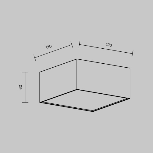 Потолочный светильник Technical C032CL-12W4K-SQ-W Потолочный светильник Technical C032CL-12W4K-SQ-W