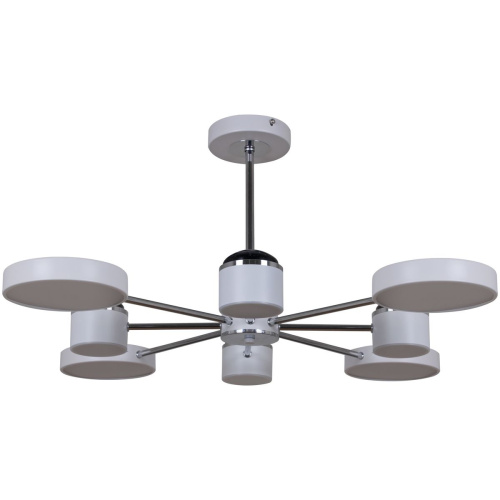 Потолочная светодиодная люстра Reluce 13289-4.3-08 Белый+Хром