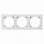 Рамка 3-постовая ABB Sky стекло белое 2CLA857300A3001