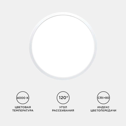 Потолочный светодиодный светильник Apeyron Spin 18-125