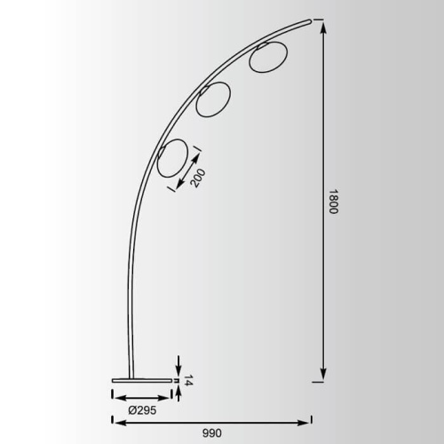 Торшер Zumaline New york MJ65-3
