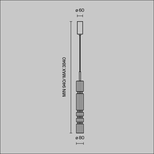 Подвесной светильник Maytoni MOD272PL-L12BS3K Подвесной светильник Maytoni MOD272PL-L12BS3K