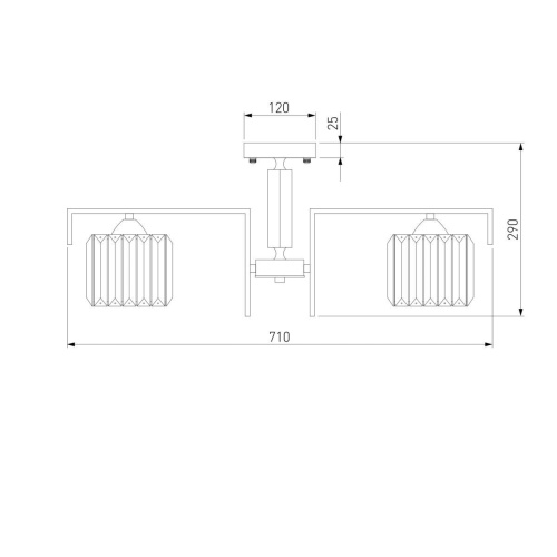 Потолочная люстра Eurosvet April 10126/5 хром/прозрачный хрусталь Strotskis Smart