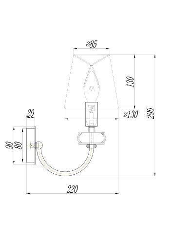 Бра Maytoni Roma ARM006WL-01G Бра Maytoni Roma ARM006WL-01G