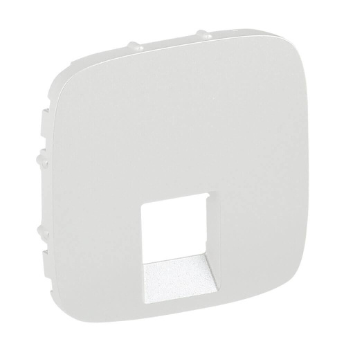 Лицевая панель Legrand Valena Allure розетки телефонной RJ-11/Ethernet RJ-45 жемчуг 755419