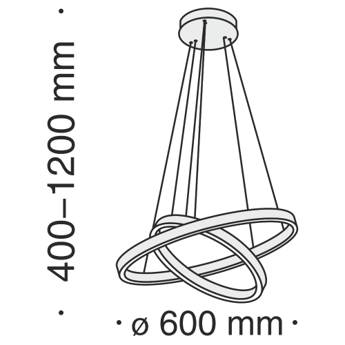 Подвесной светодиодный светильник Maytoni Rim MOD058PL-L55W4K