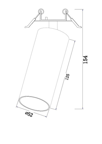 Встраиваемый светодиодный спот Maytoni Focus Led C053CL-L12B3K