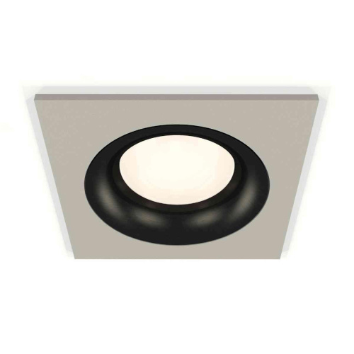 Комплект встраиваемого светильника Ambrella light Techno Spot XC7633002 SGR/PBK серый песок/черный полированный (C7633, N7011)