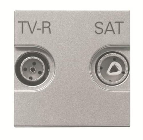 Розетка TV-R-SAT проходная ABB Zenit серебро 2CLA225180N1301 Розетка TV-R-SAT проходная ABB Zenit серебро 2CLA225180N1301