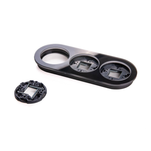 Рамка Werkel Favorit Runda на 3 поста черный WL21-Frame-01 4690389142000