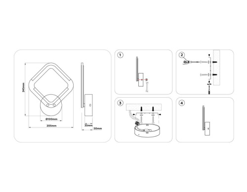 Светильник светодиодный настенный Ambrella light ACRYLICA FA8951 Светильник светодиодный настенный Ambrella light ACRYLICA FA8951
