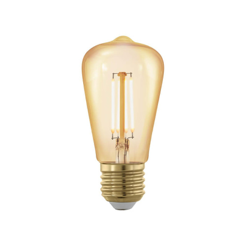 Лампа светодиодная филаментная диммируемая Eglo E27 4W 1700К золотая 11695