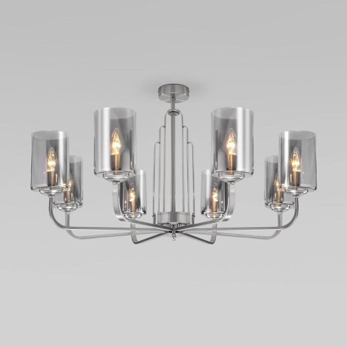 Потолочная люстра Eurosvet Defi 60138/8 сатин-никель