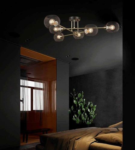 Потолочная люстра Seven Fires Stelara WD3511/6C-BK-AB-BK