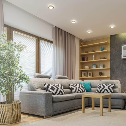 Встраиваемый светодиодный светильник Elektrostandard DSKR80 5W 4200K SGD золото матовый a049509