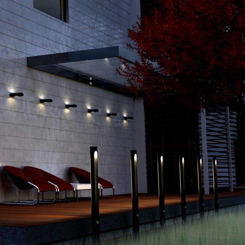 Уличный настенный светодиодный светильник Novotech Street Kaimas 358584
