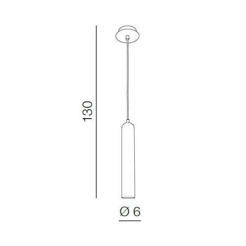 Подвесной светильник Azzardo Tubo 1 AZ1237